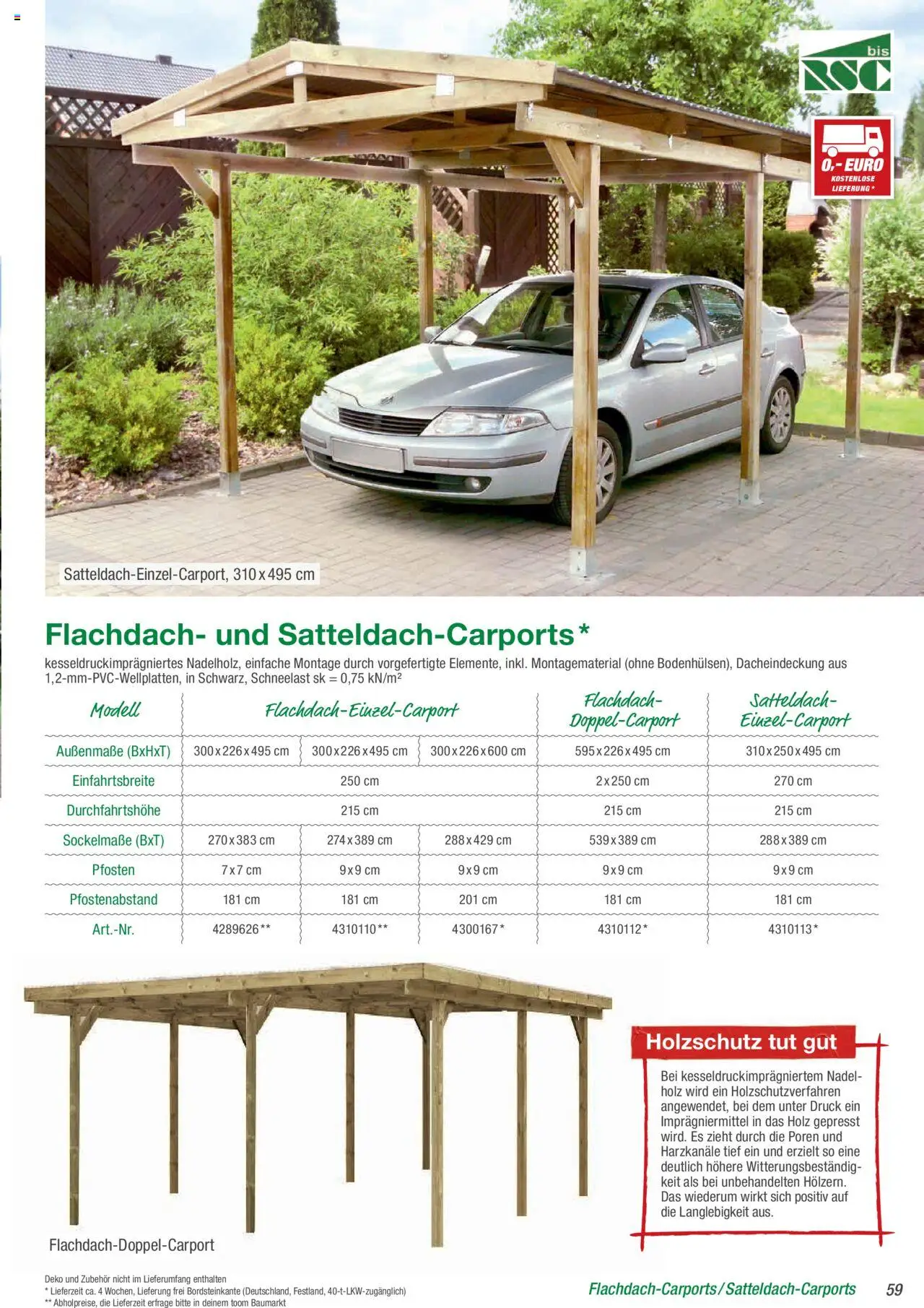 Toom Baumarkt Gartenhäuser & Carports  - Seite 59 - gültig ab 01.01.2025