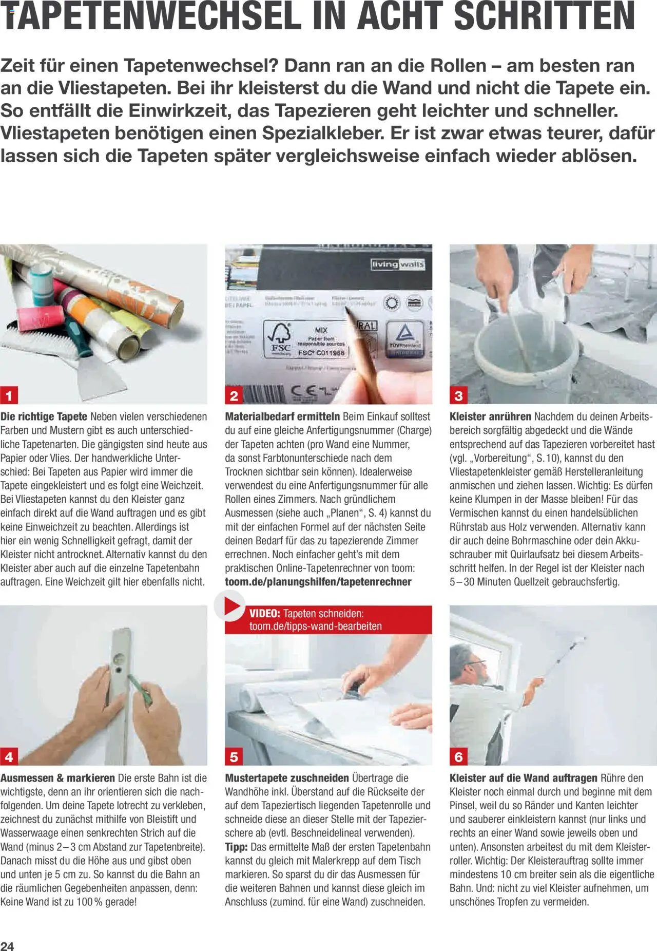 Toom Baumarkt Anleitung Wände bearbeiten - Seite 24 - gültig ab 01.01.2024