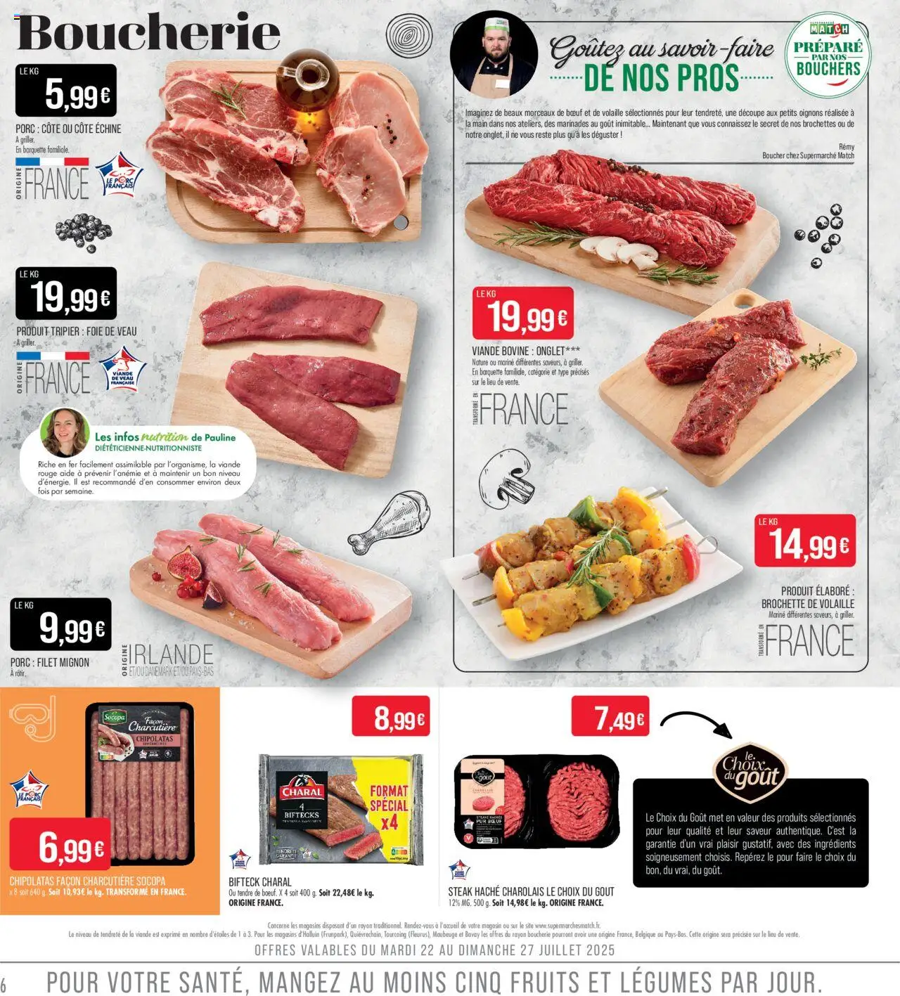 Match Supermarché catalogue - page 6 - valable à partir du 22/07/2025