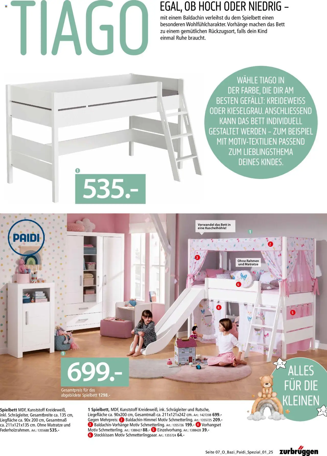 Zurbrüggen Babyzimmer Paidi Spezial - Seite 7 - gültig ab 03.07.2025