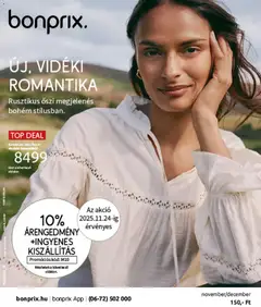 Előnézet Bonprix akció katalógus + Új, Vidéki Romantika érvényes 2025.11.24.-tól