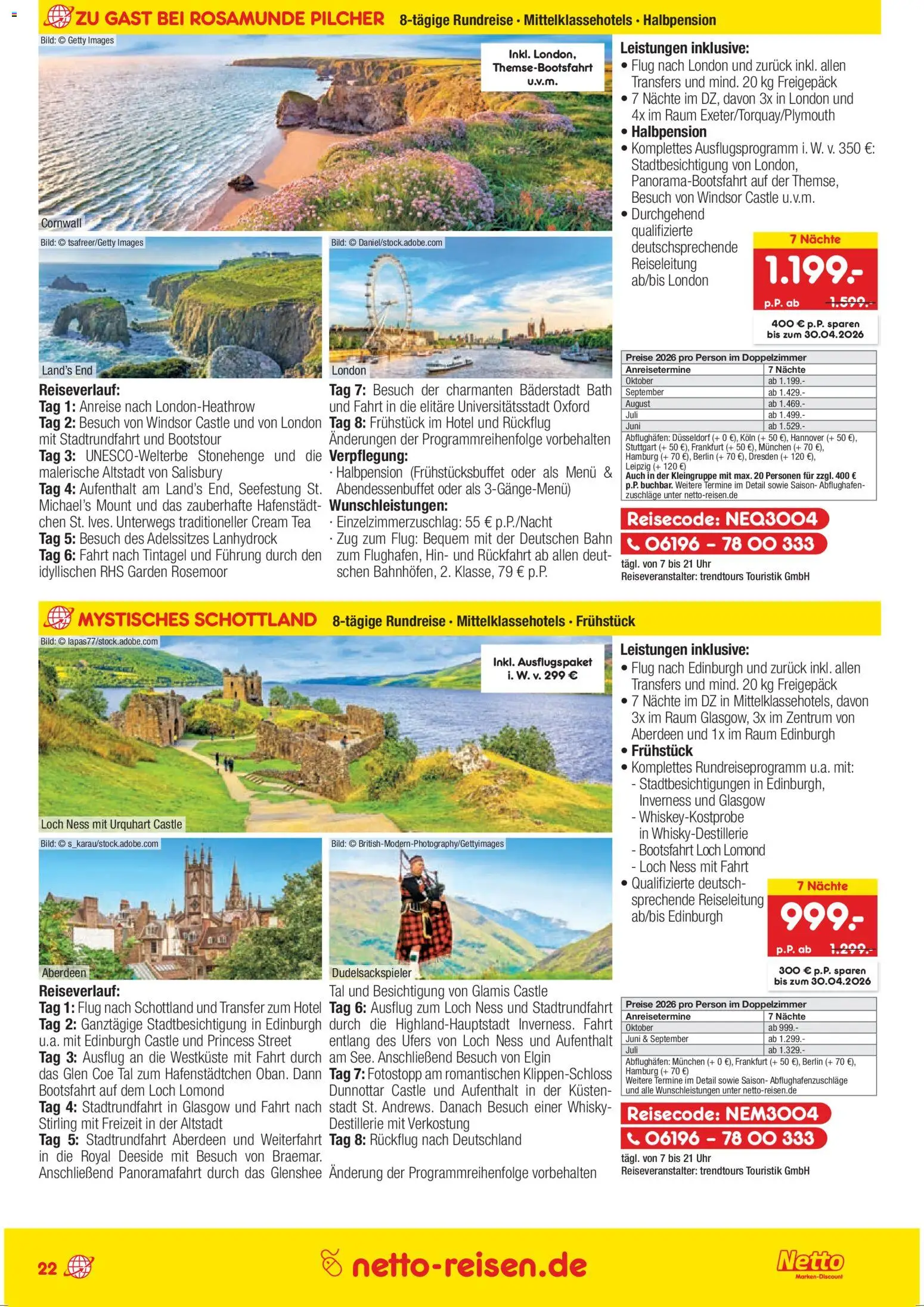 Netto Reisen Prospekt 	 - Seite 22 - gültig ab 26.03.2026