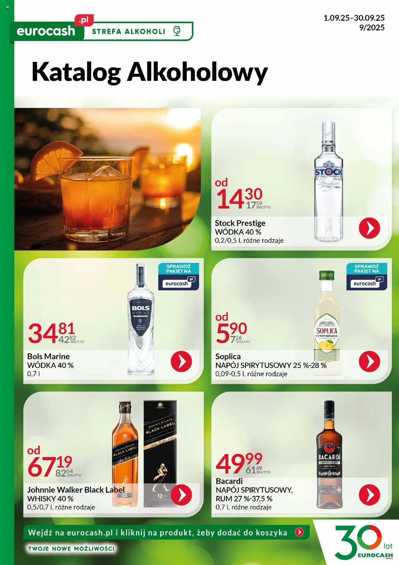 Eurocash Gazetka - Katalog Alkoholowy - strona 1- ważny od 01.09.2025