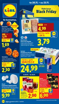 Esikatselu Lidl - Black Friday voimassa alkaen 20/11/2025