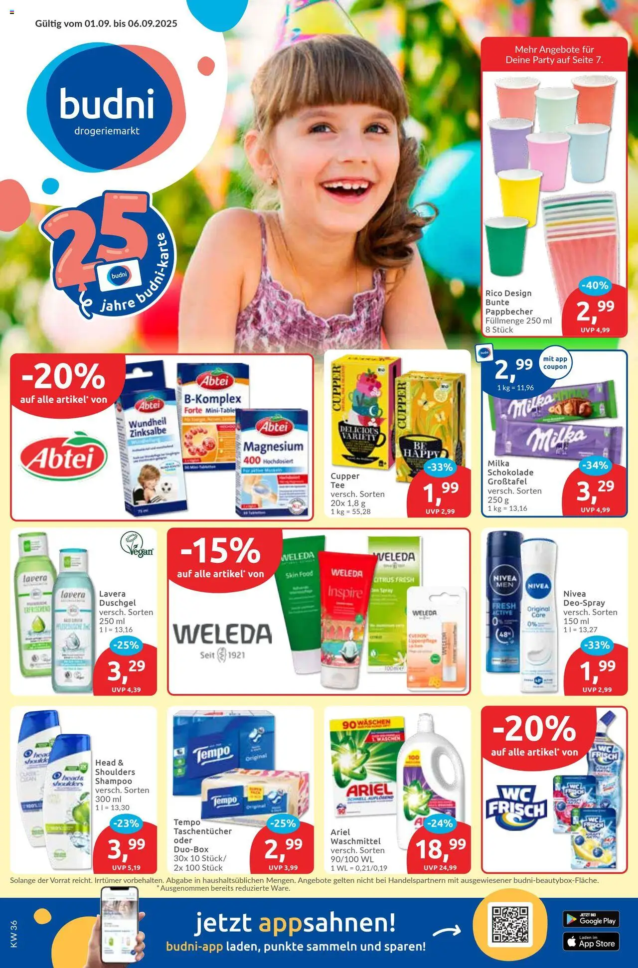 Budni Prospekt 	 - Seite 1 - gültig ab 01.09.2025