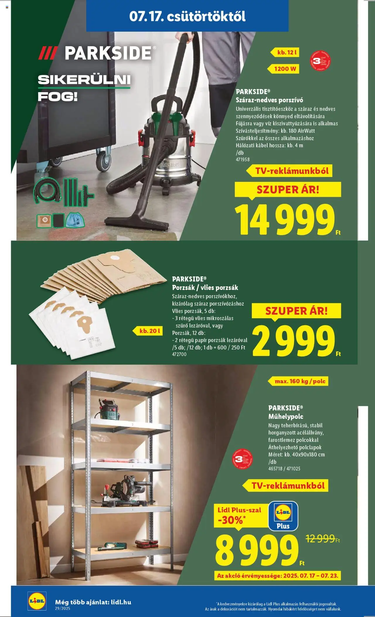 Lidl - Nonfood kínálatunk - 2oldal - érvényes 2025.07.17.-tól