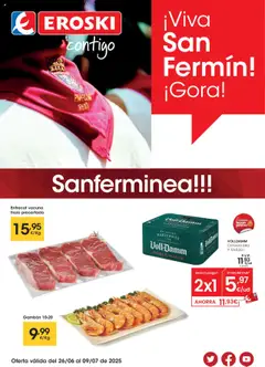 Vista previa del folleto Eroski - San Fermín  válido desde 26/06/2025
