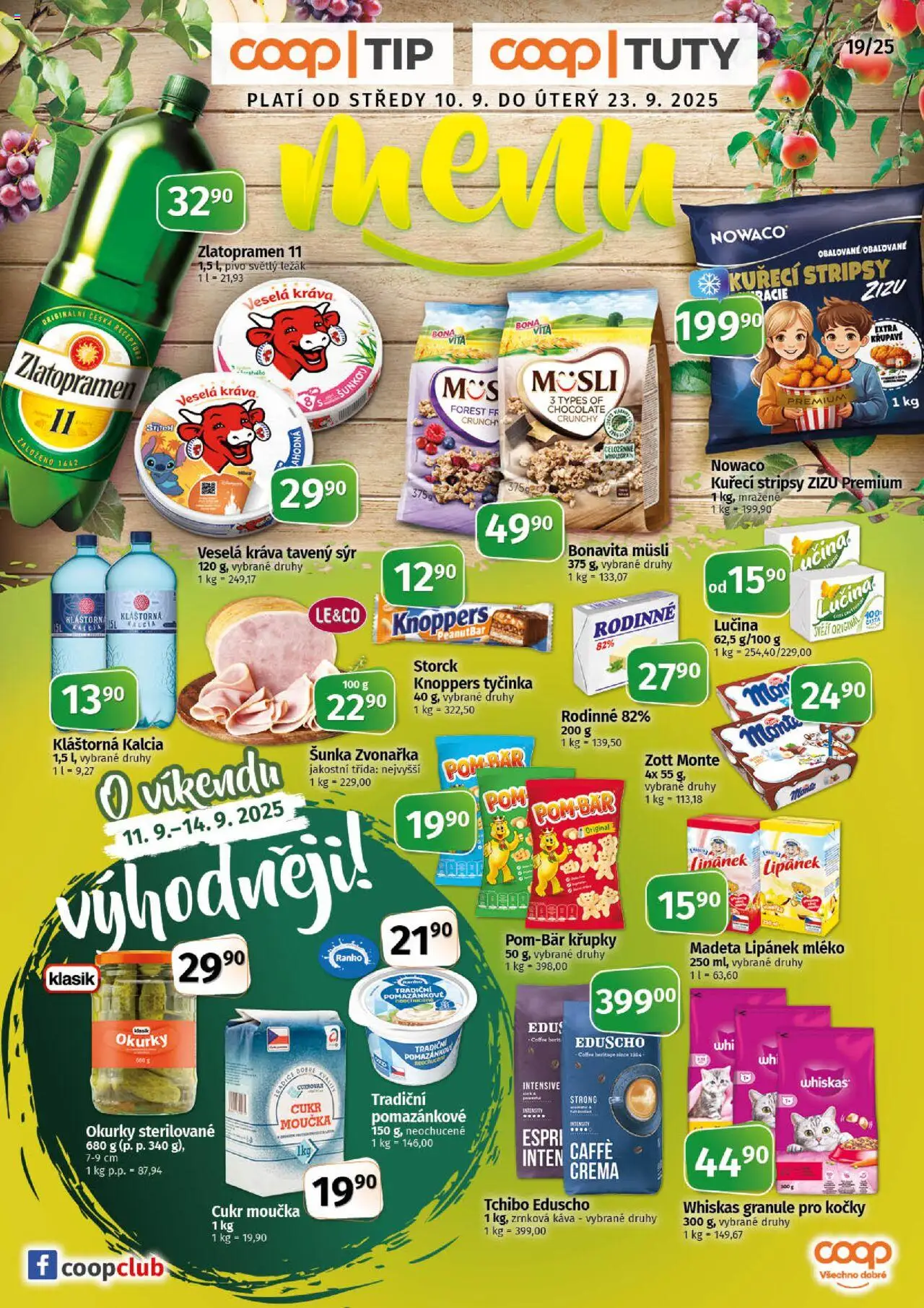 Coop leták - Tuty - strana 1- platný od 10.09.2025