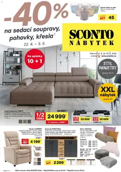 Náhled Sconto nábytek leták platný od 22.04.2026