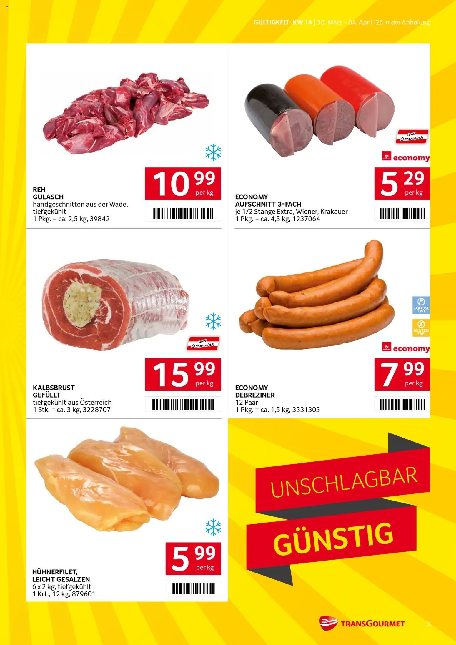 Transgourmet Flugblatt - page 3- valid from 30.03.2026