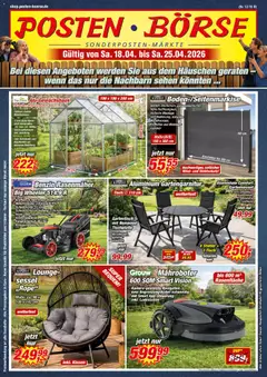 Vorschau Posten Börse Prospekt gültig ab 18.04.2026