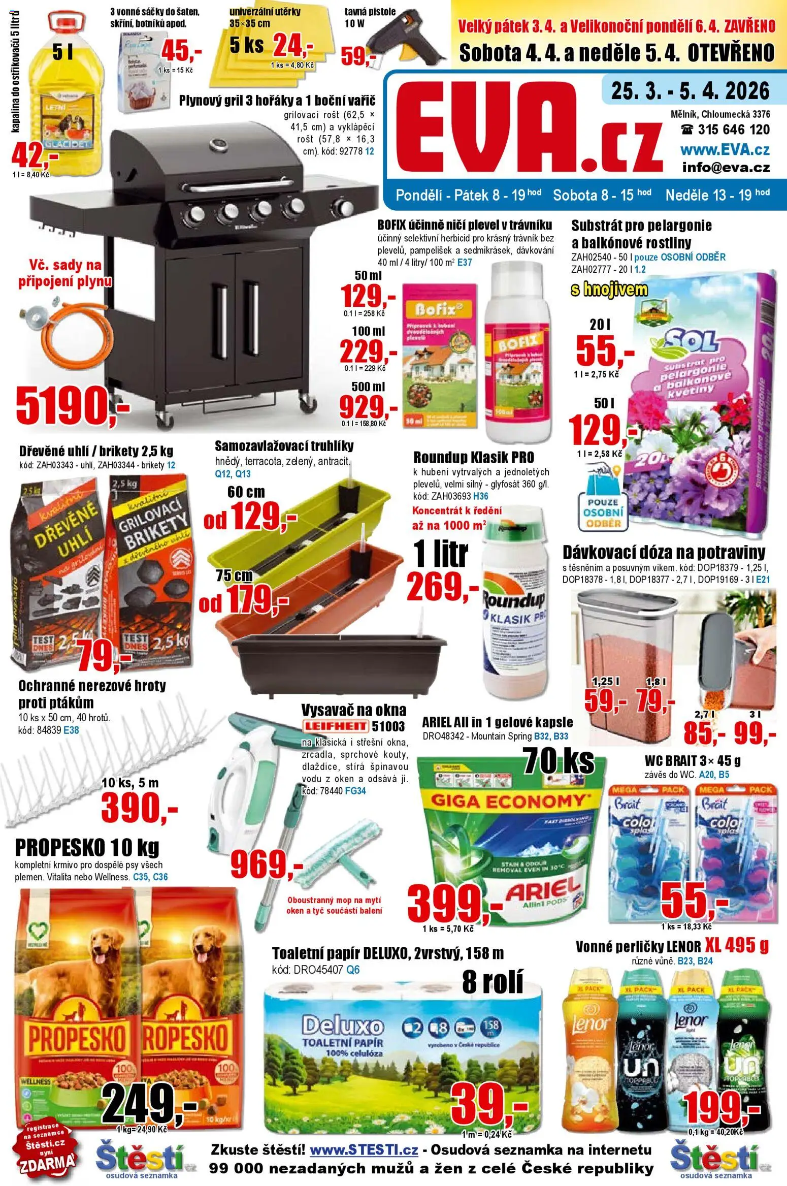 Eva supermarket leták - strana 1- platný od 25.03.2026