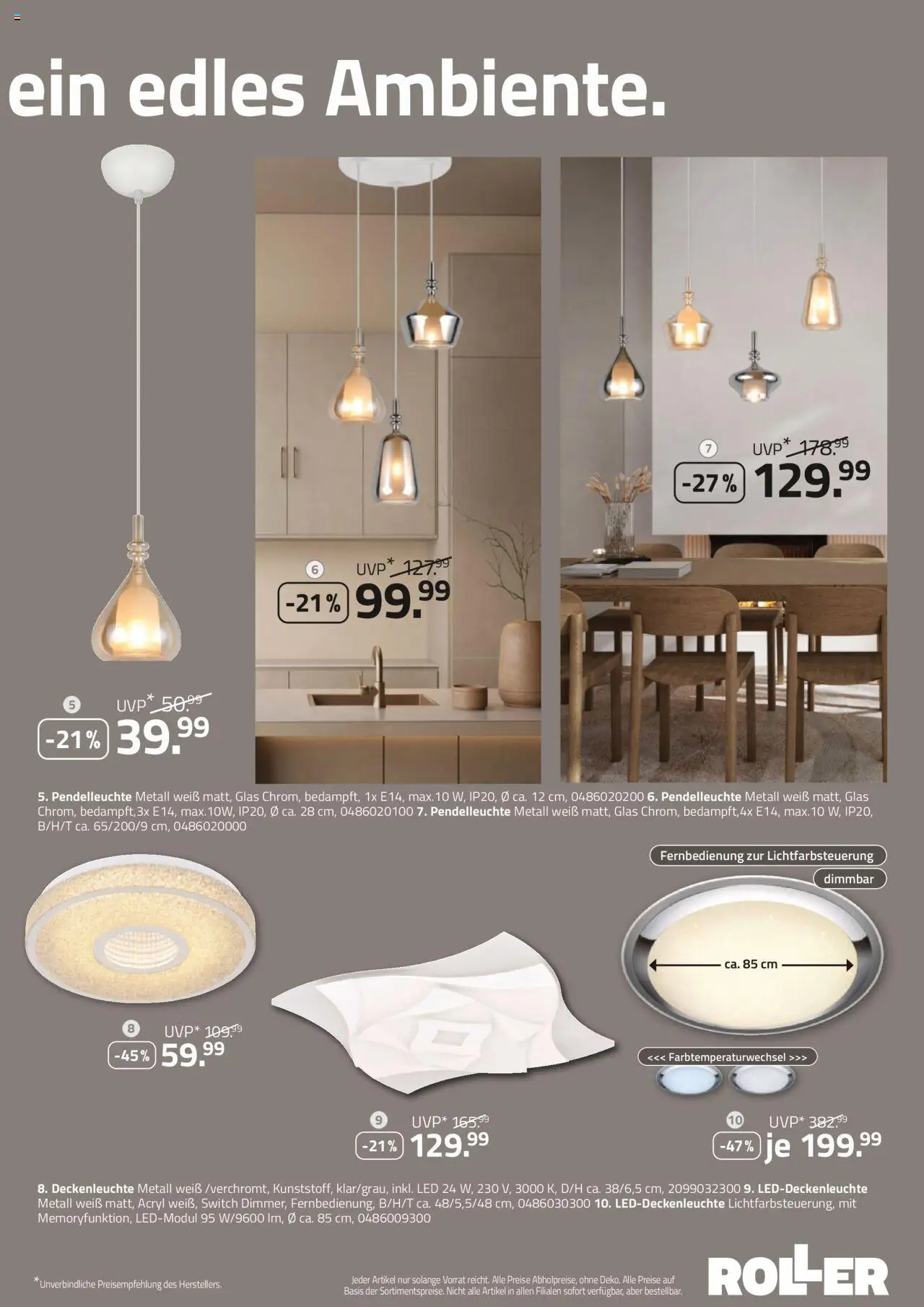 Roller  Leuchtenmagazin 2025 - Seite 3 - gültig ab 28.09.2025