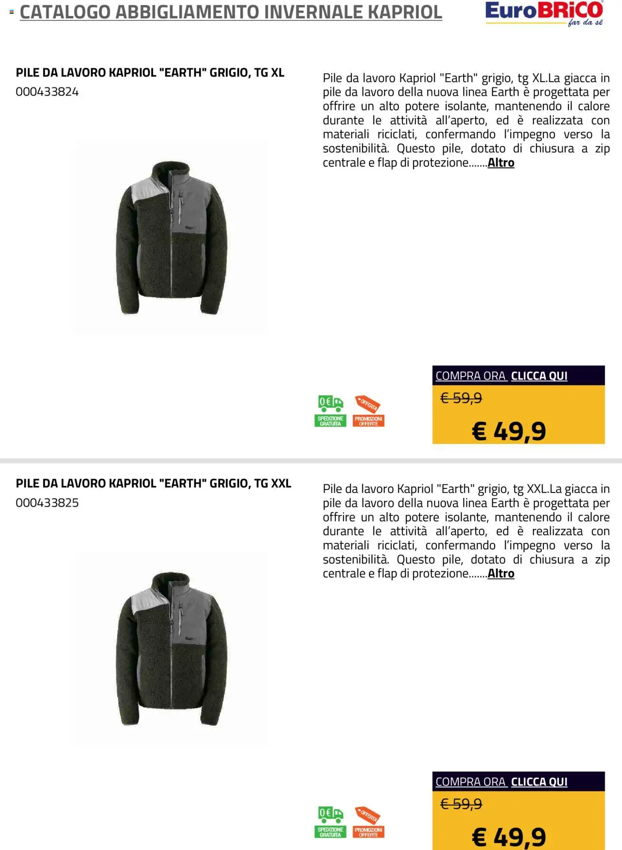 Eurobrico Abbigliamento Invernale Kapriol catalogo - pagina 21 - valido dal 23/07/2025