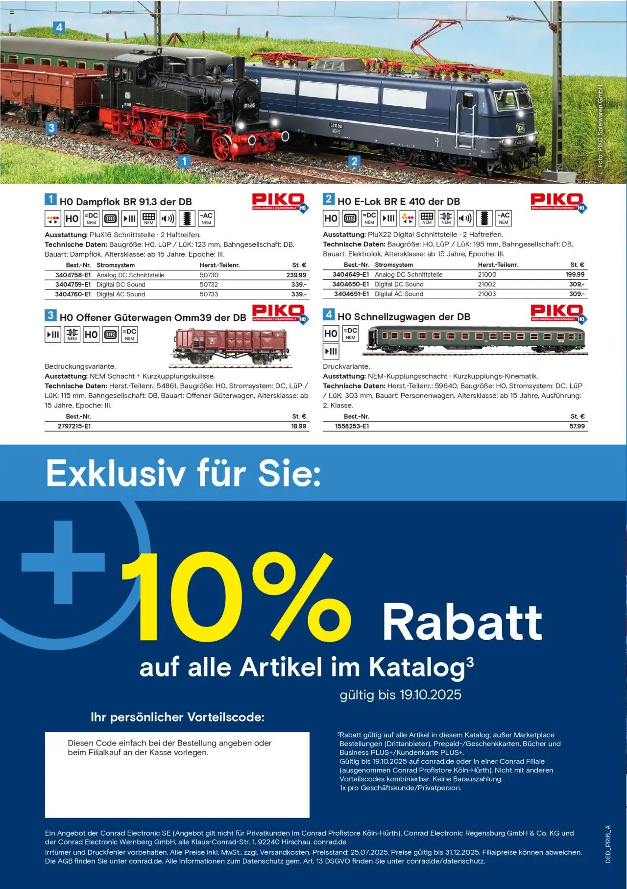 Conrad  Modellbahn Katalog - Seite 102 - gültig ab 25.08.2025