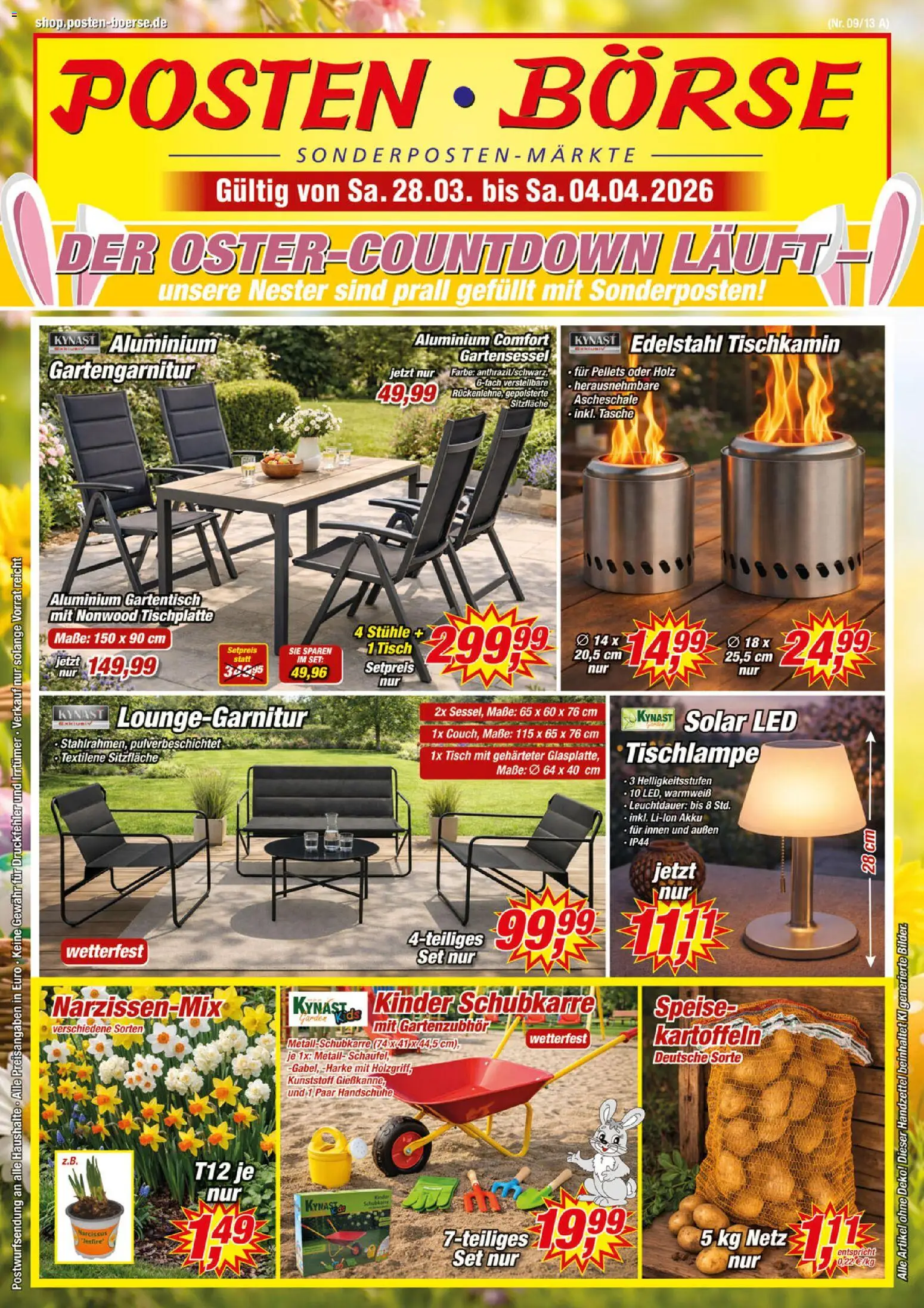 Posten Börse Prospekt 	 - Seite 1 - gültig ab 28.03.2026