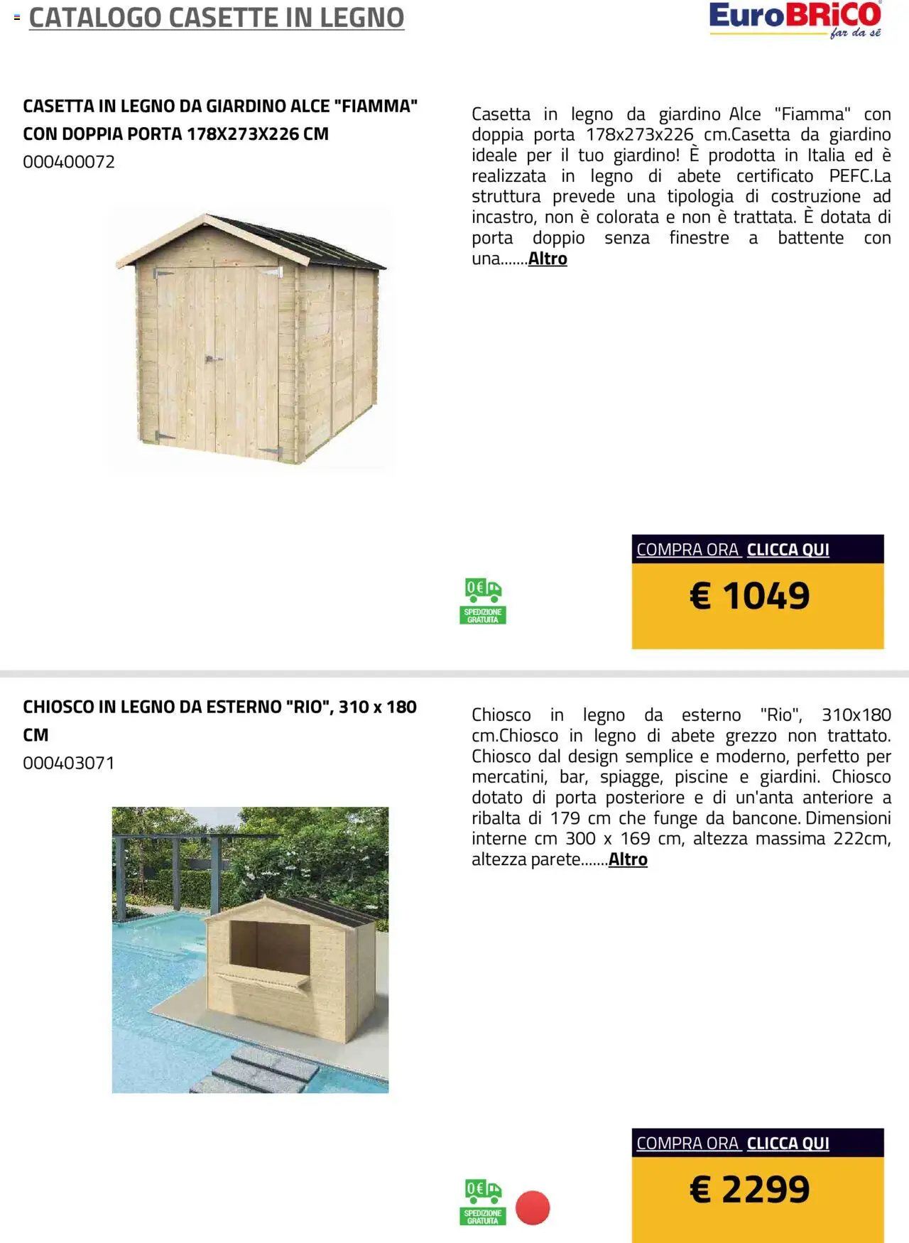 Eurobrico Casette in legno catalogo - pagina 15 - valido dal 23/07/2025