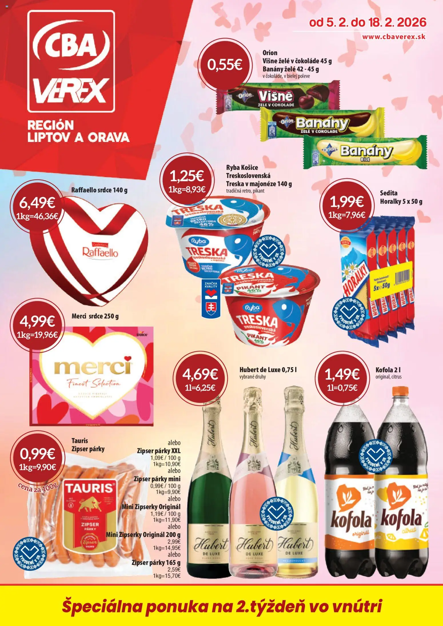 CBA Verex leták - strana 1- platný od 05.02.2026