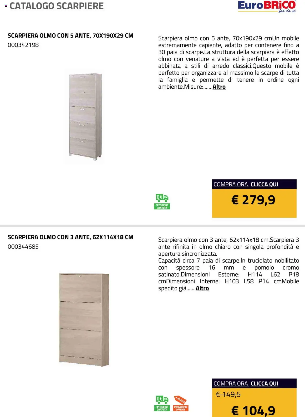 Eurobrico Scarpiere catalogo - pagina 17 - valido dal 23/07/2025