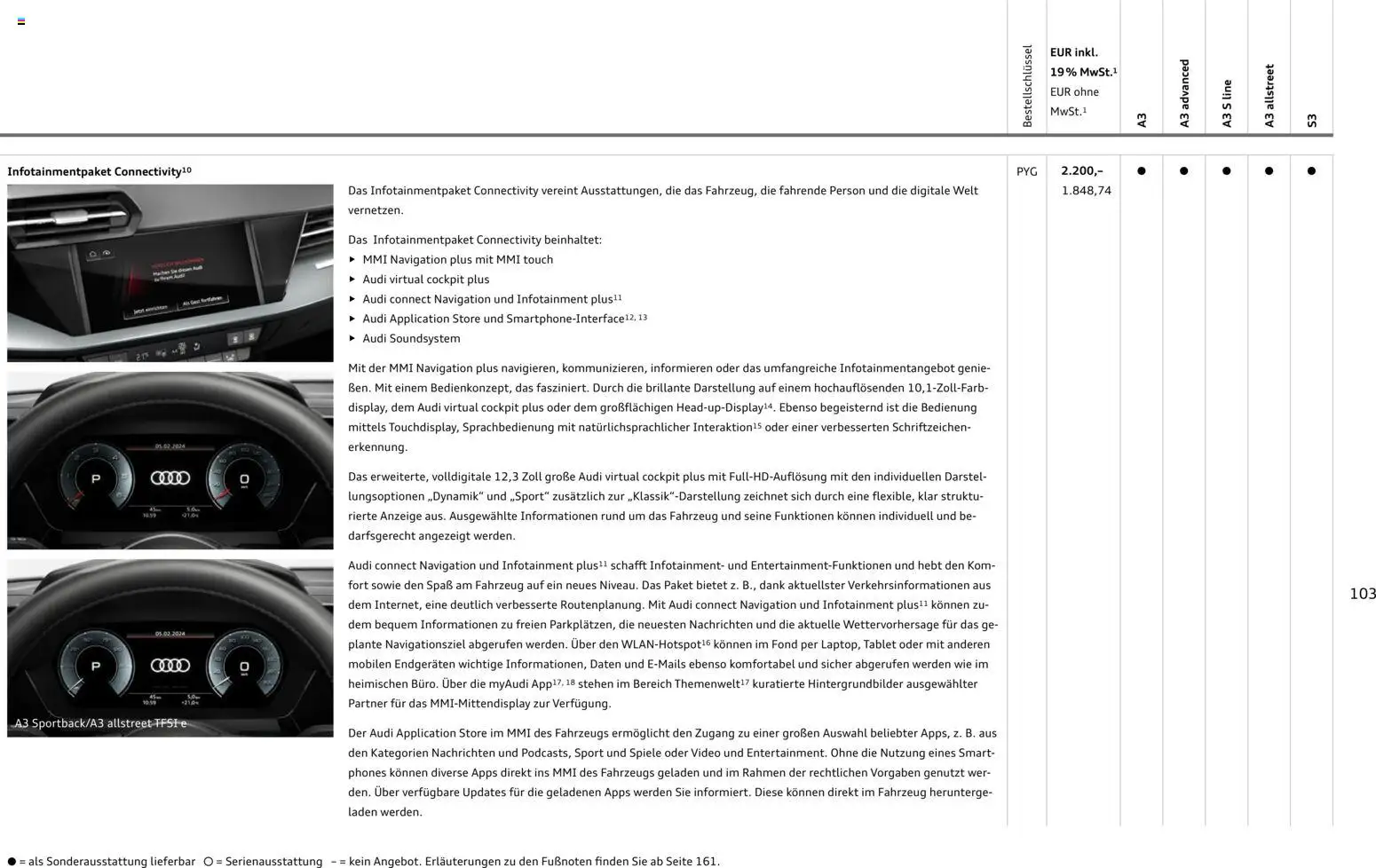 Audi A3 - Seite 103 - gültig ab 28.10.2025