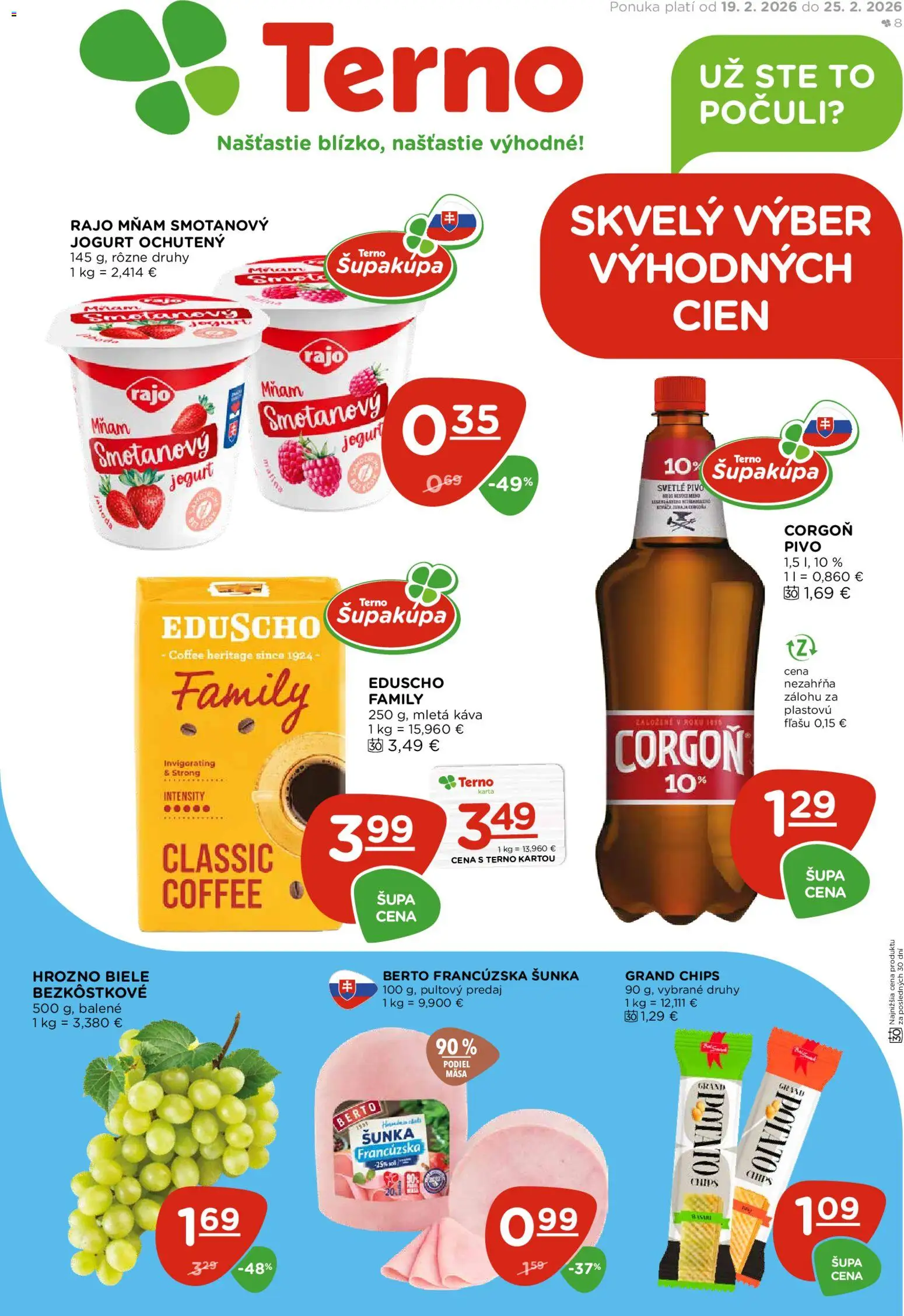Terno leták - strana 1- platný od 19.02.2026