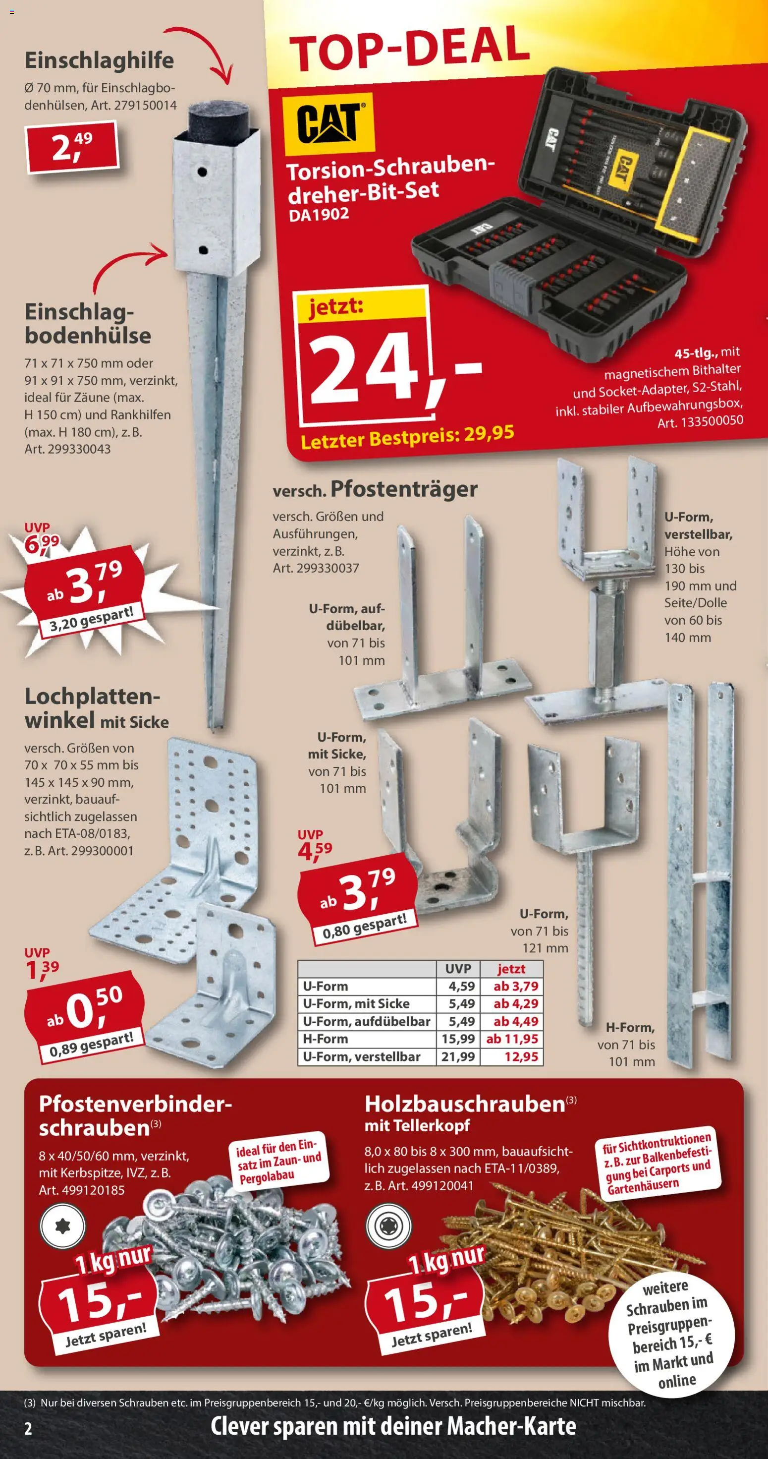 Sonderpreis Baumarkt Prospekt 	 - Seite 2 - gültig ab 18.04.2026