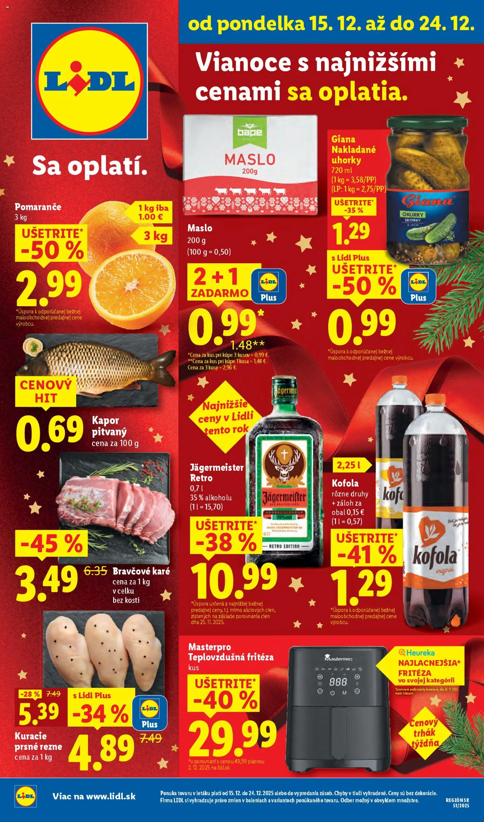 Lidl leták - strana 1- platný od 15.12.2025