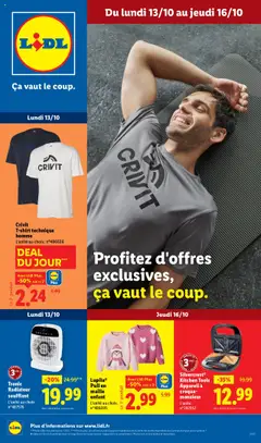 Aperçu LIDL catalogue les bonnes affaires de la semaine valable à partir du 13/10/2025
