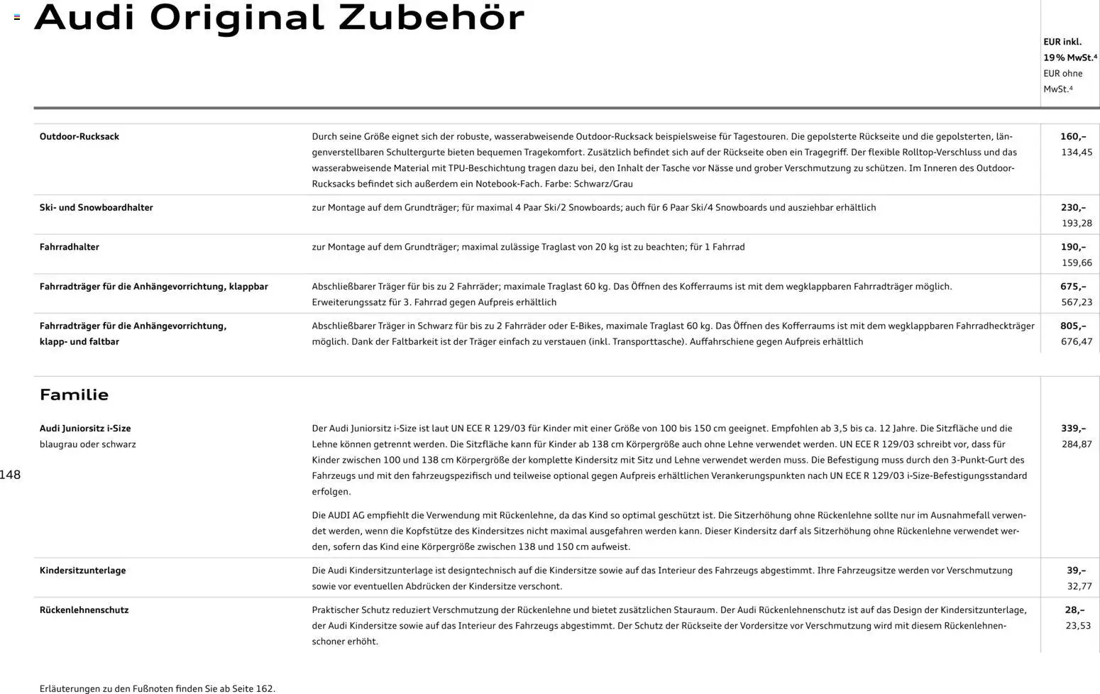 Audi Prospekt 	 - Seite 148 - gültig ab 28.10.2025