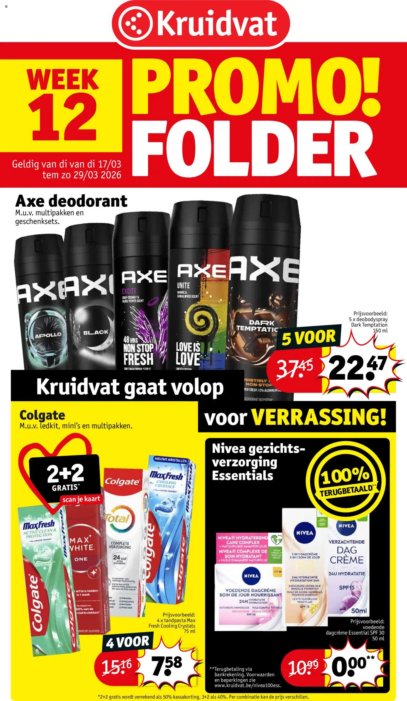 Kruidvat folder week 12 - pagina 1- geldig vanaf 17/03/2026