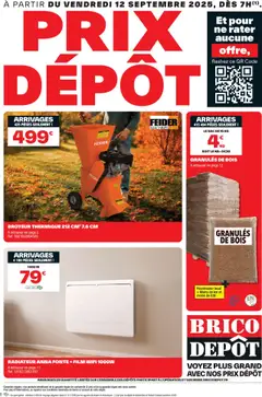 Aperçu Brico Dépôt catalogue valable à partir du 12/09/2025