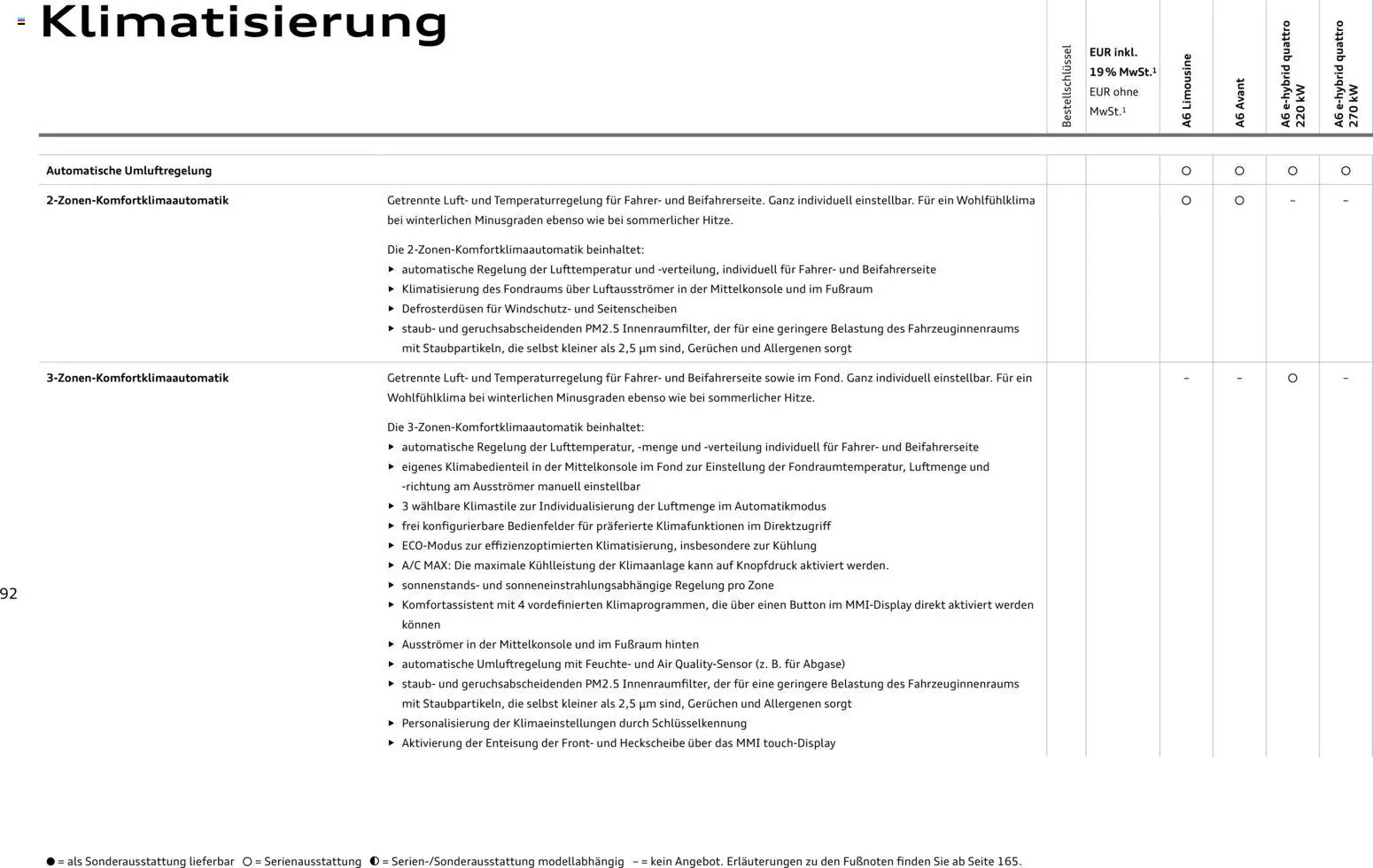 Audi A6 - Seite 92 - gültig ab 28.10.2025
