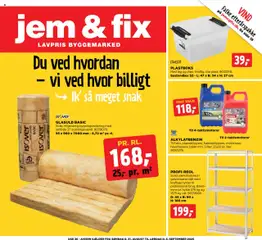 Forhåndsvisning Jem & fix - Tilbudsavis gyldig fra 31/08/2025