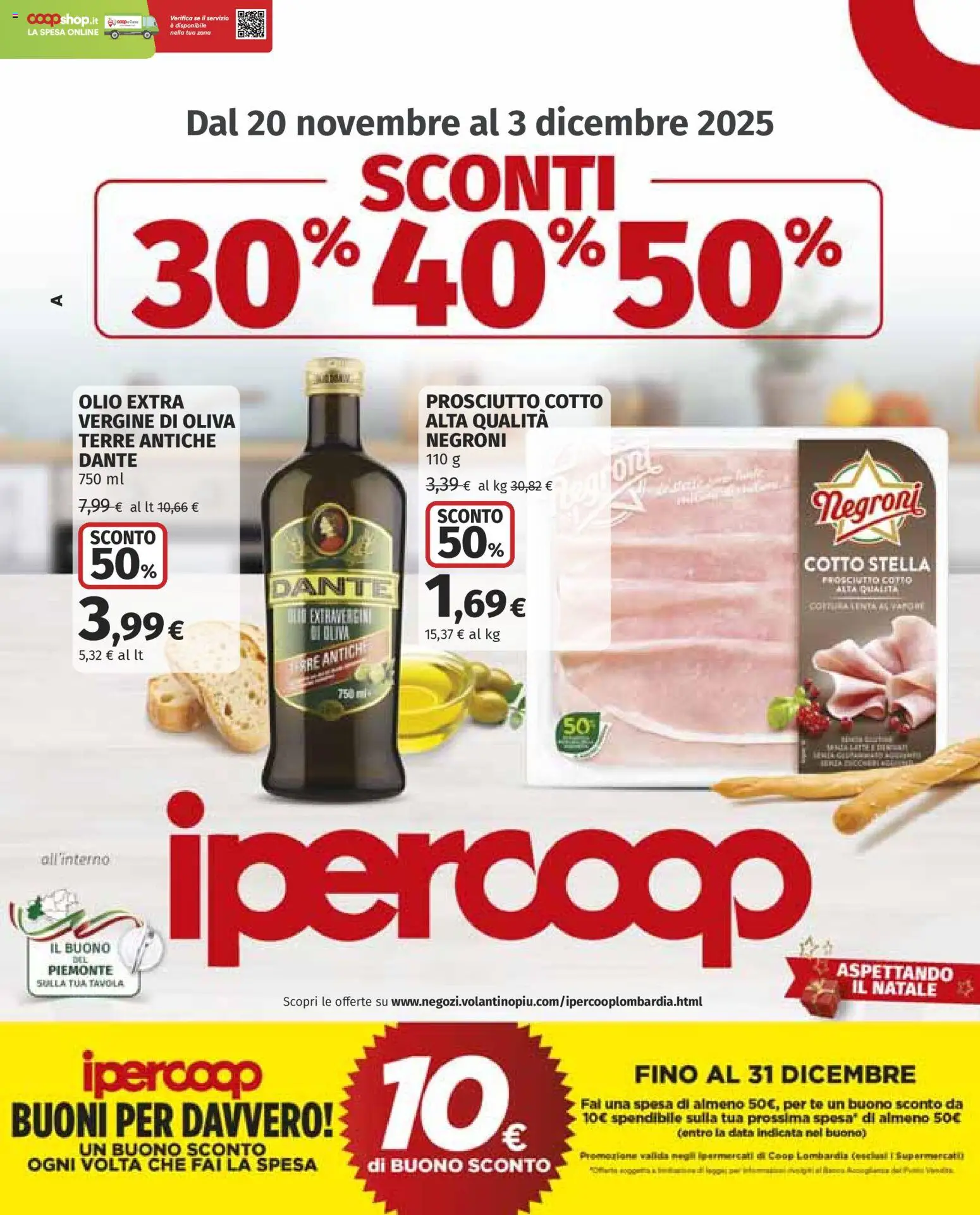 Volantino Ipercoop	 - pagina 1 - valido dal 20/11/2025
