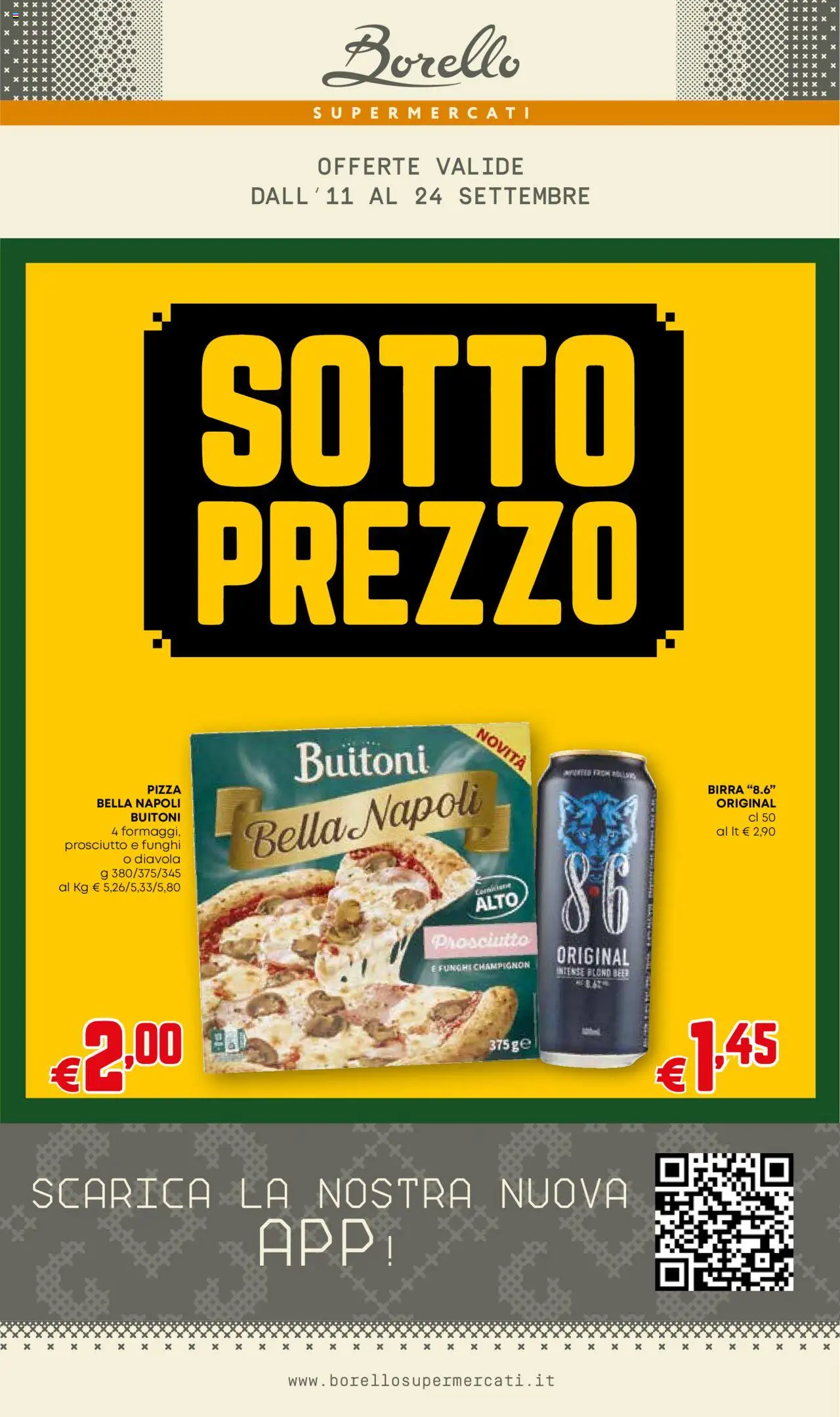 Volantino Borello Supermercati - pagina 1 - valido dal 11/09/2025