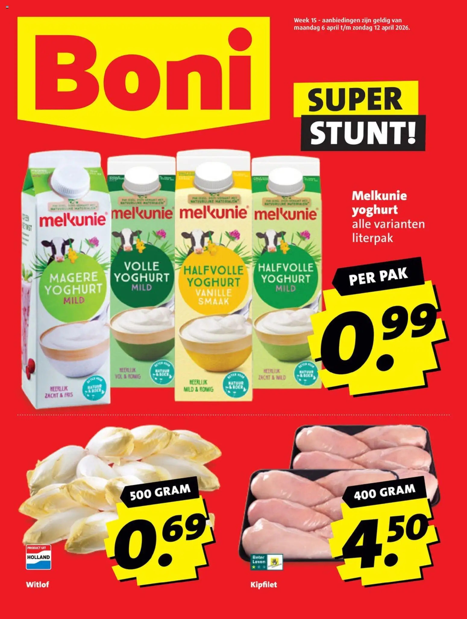 Boni folder week 15 - pagina 1- geldig vanaf 06-04-2026