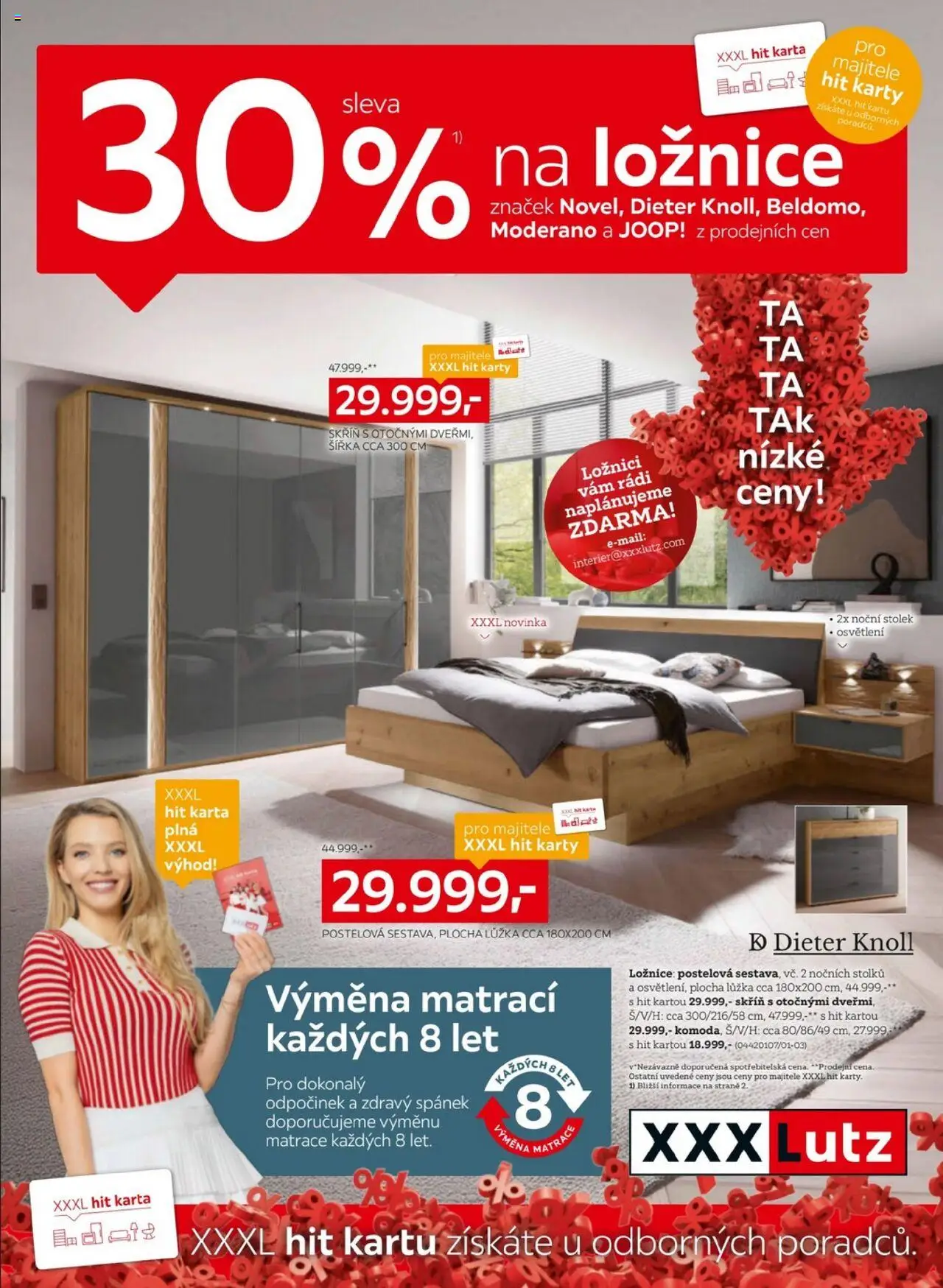 XXXLutz Leták - 30% na ložnice - strana 1- platný od 01.09.2025