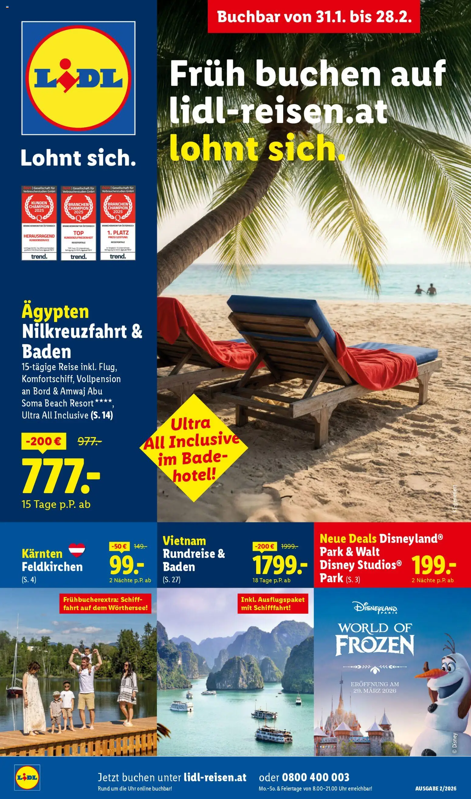 Lidl Februar Reise - Highlights - Seite 1- gültig ab 30.01.2026