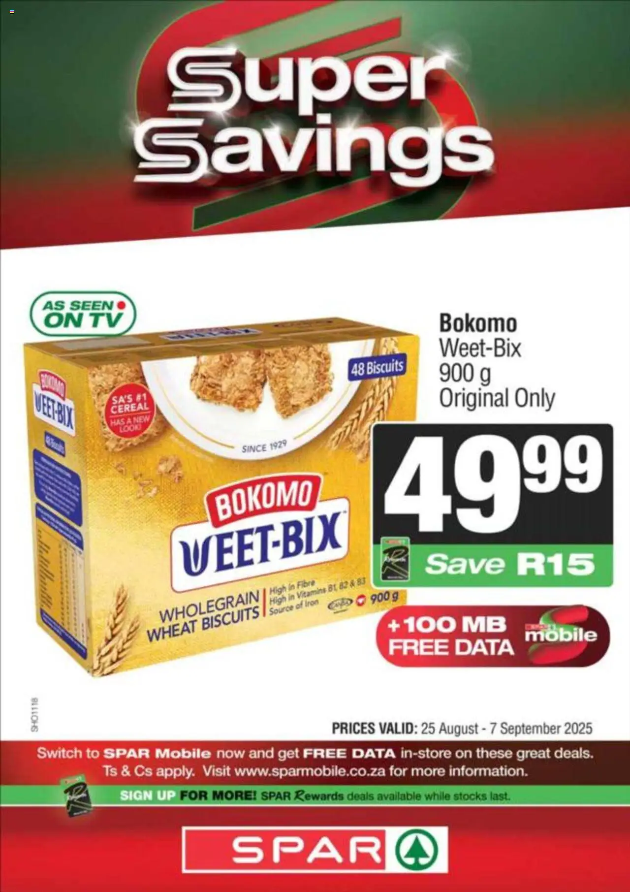 Spar Specials - page 1- valid from 25/08/2025