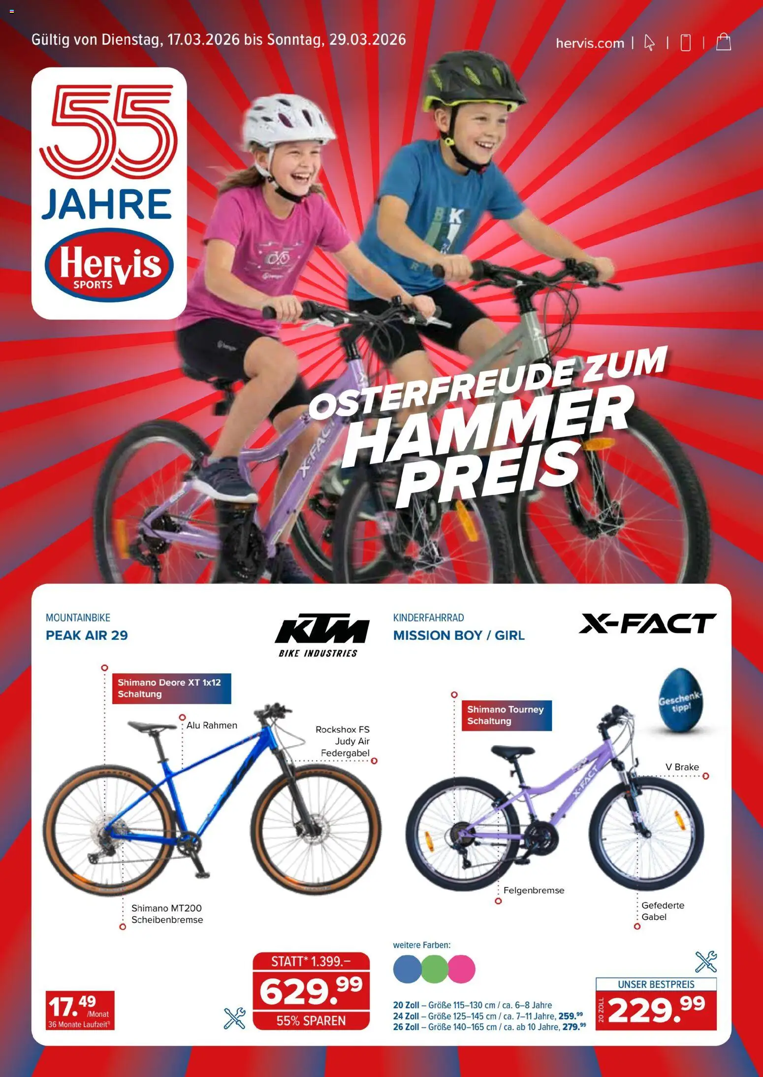 Hervis Angebote - Seite 1- gültig ab 17.03.2026