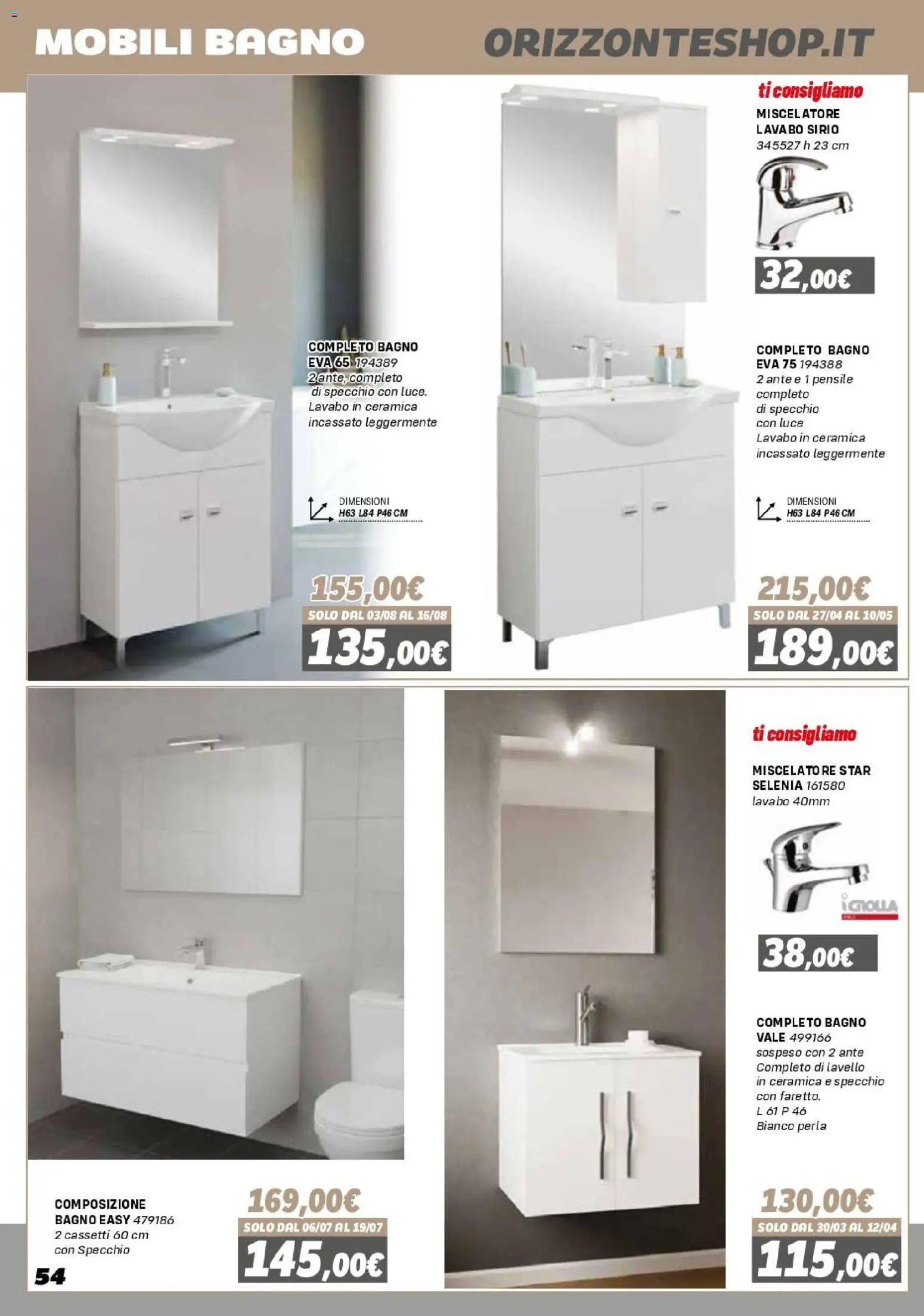 Orizzonte Mobile catalogo - pagina 54 - valido dal 16/01/2026