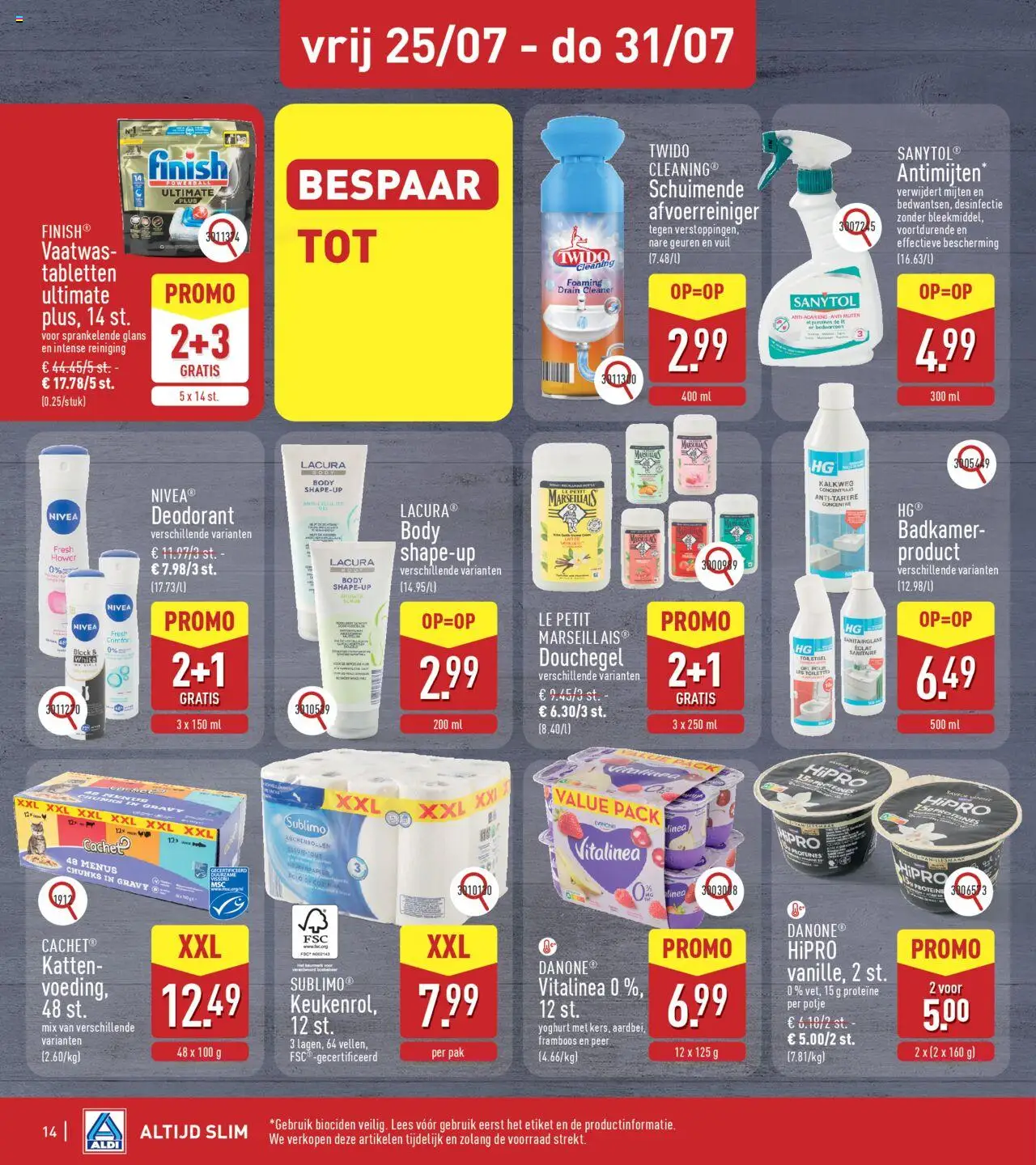 Aldi folder week 30 - pagina 14- geldig vanaf 22/07/2025