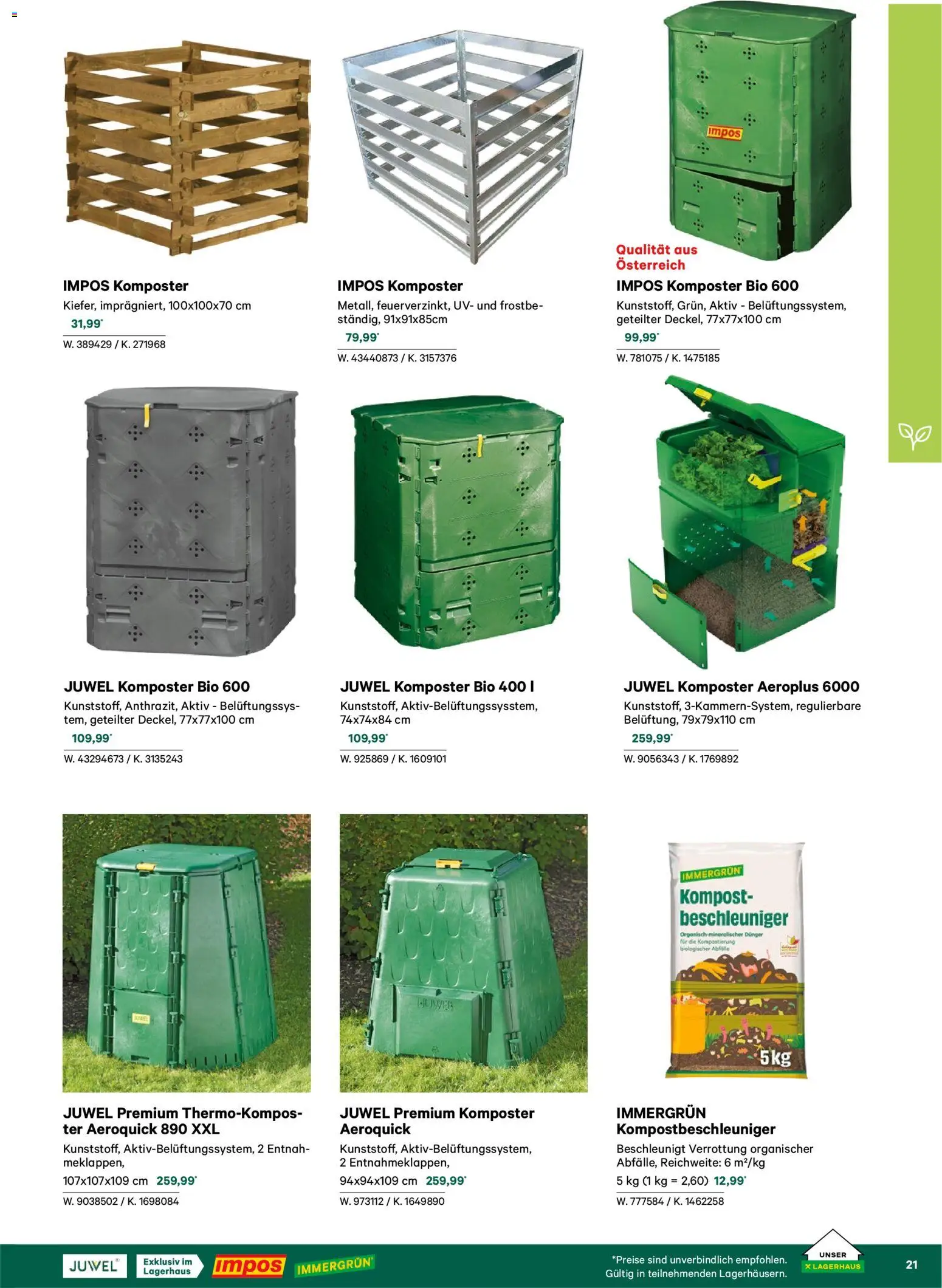 Lagerhaus  Garten und Freizeit Katalog 2026 - page 21- valid from 22.02.2026