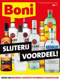 Boni - Slijterij folder geldig vanaf 04-08-2025