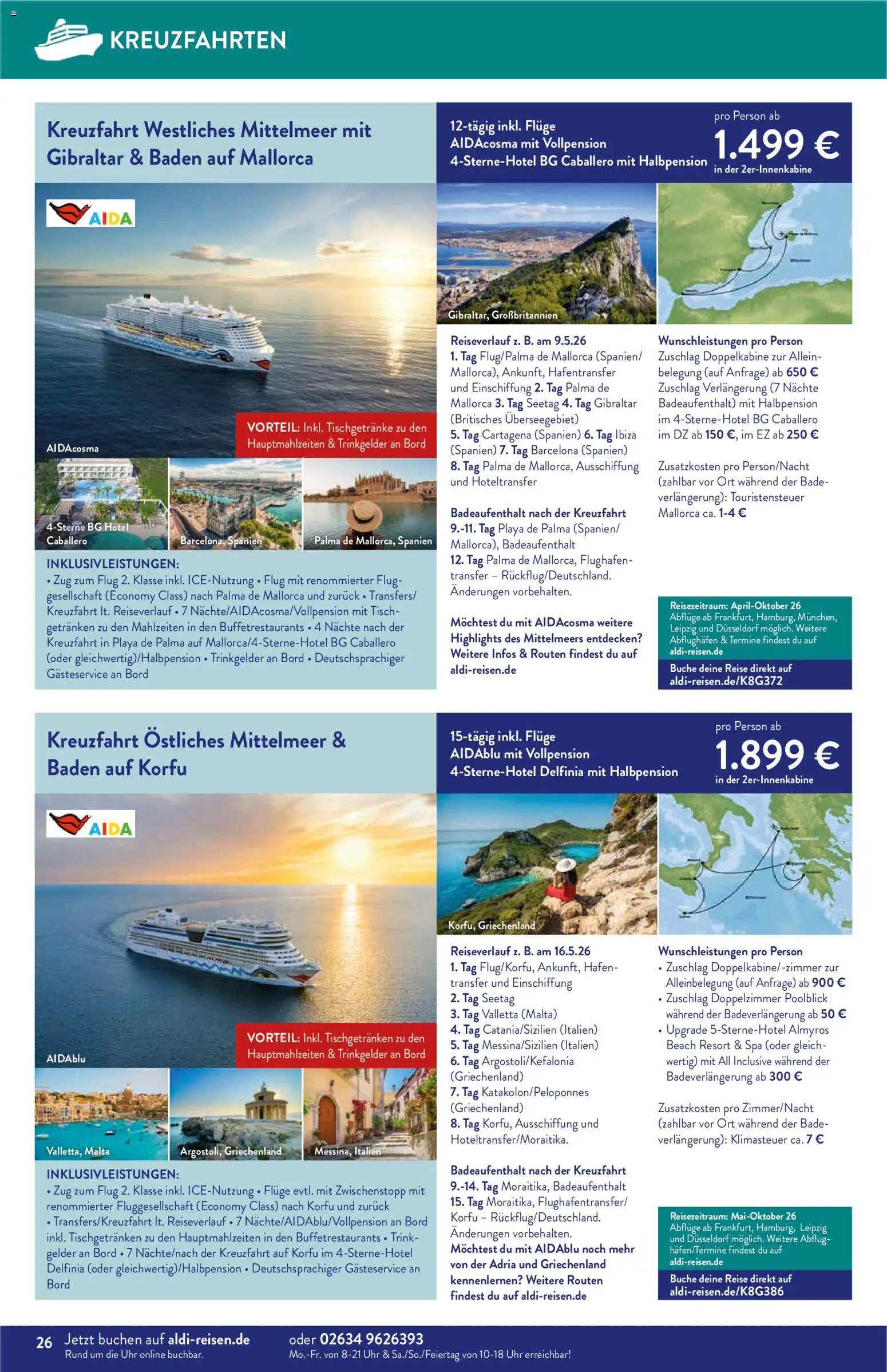 Aldi Reisen Prospekt 	 - Seite 26 - gültig ab 01.12.2025