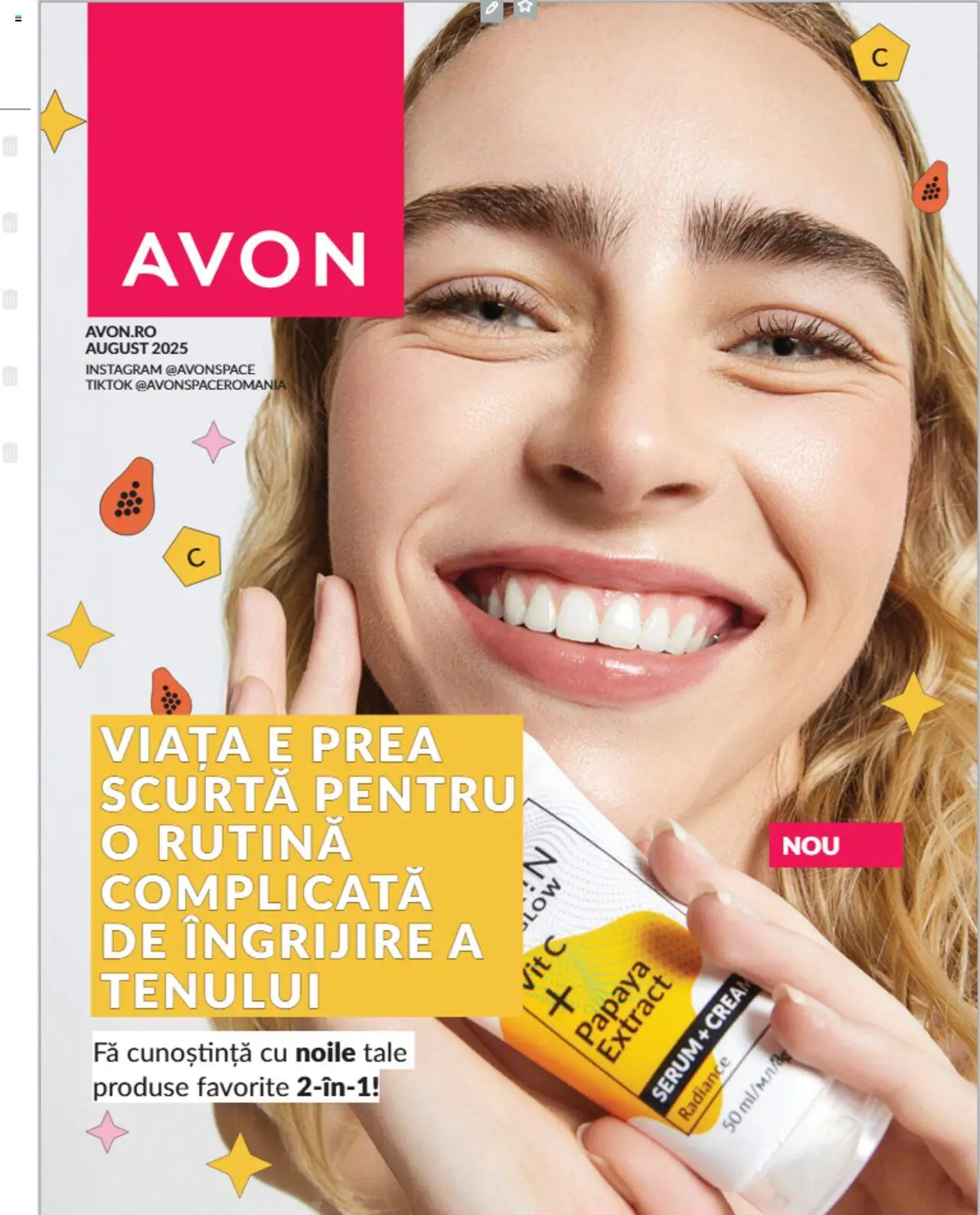 Catalog Avon - Mini Broșură - pagina 1- valabil de la 01.08.2025