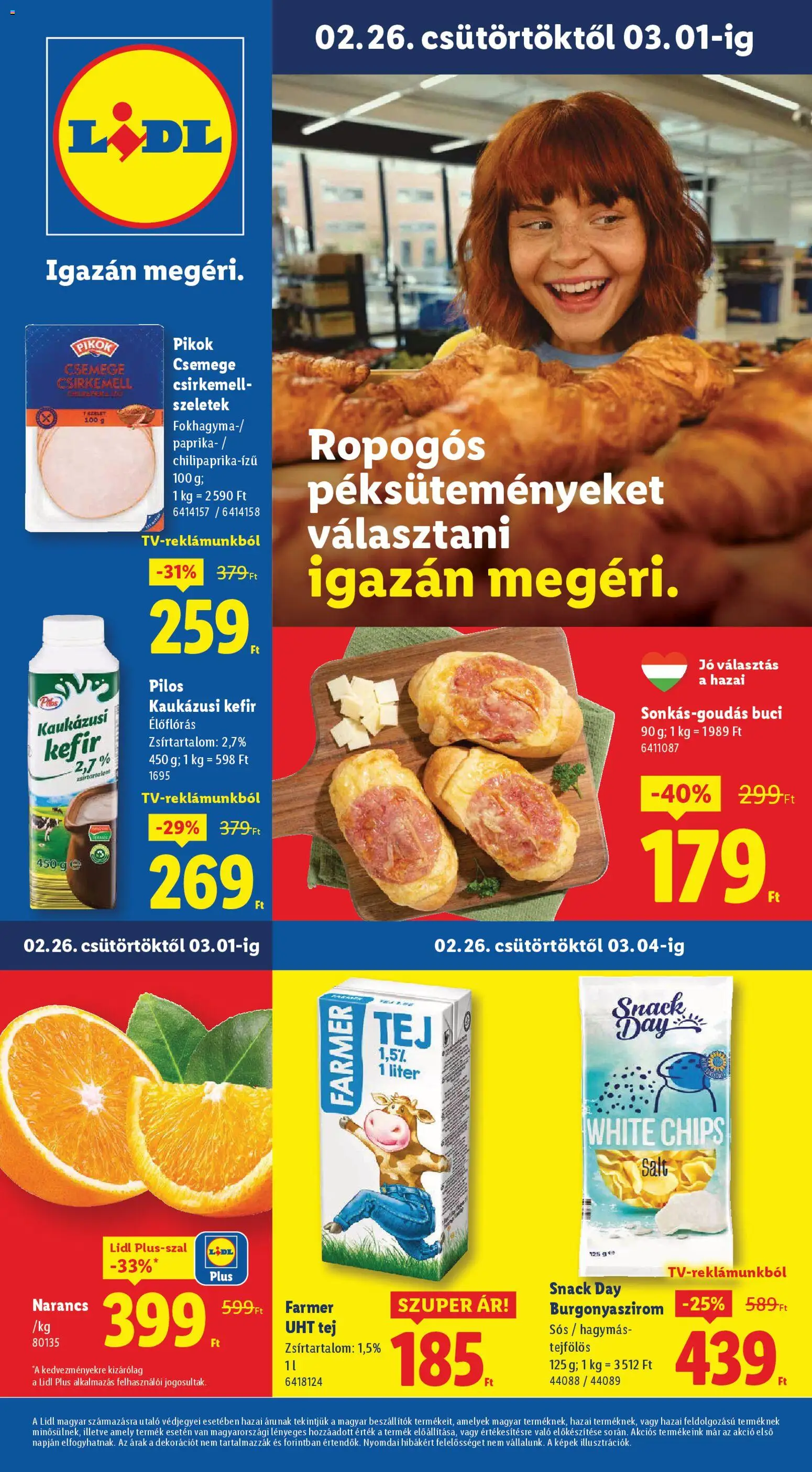 Lidl Akciós újság - 1oldal - érvényes 2026.02.26.-tól