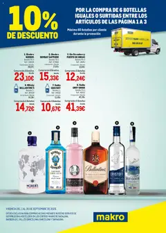 Vista previa del folleto Makro - Destilados Cataluña válido desde 01/09/2025