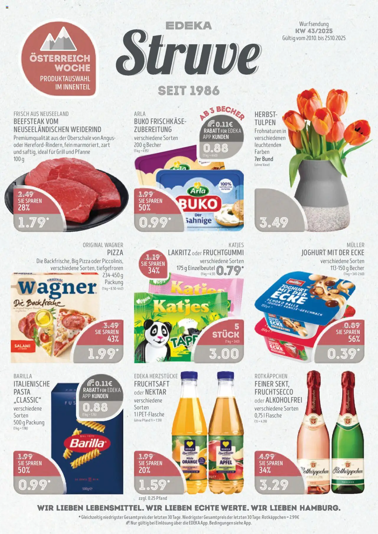 Edeka Struve Prospekt 	 - Seite 1 - gültig ab 20.10.2025