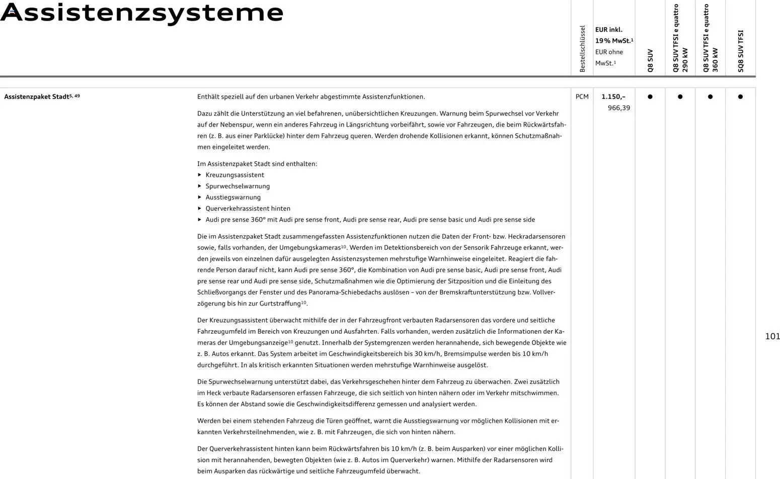 Audi Q8 - Seite 101 - gültig ab 06.11.2025